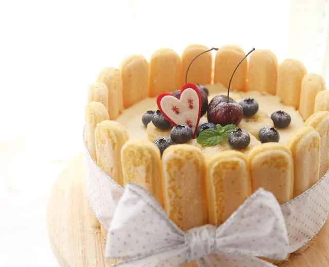 Hanami Baking - No-Bake Charlotte Cheesecake Recipe (18cm Round Cake Mold)