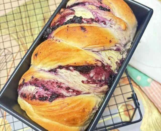 Blueberry Toast Bread (No-Knead Version) Recipe
