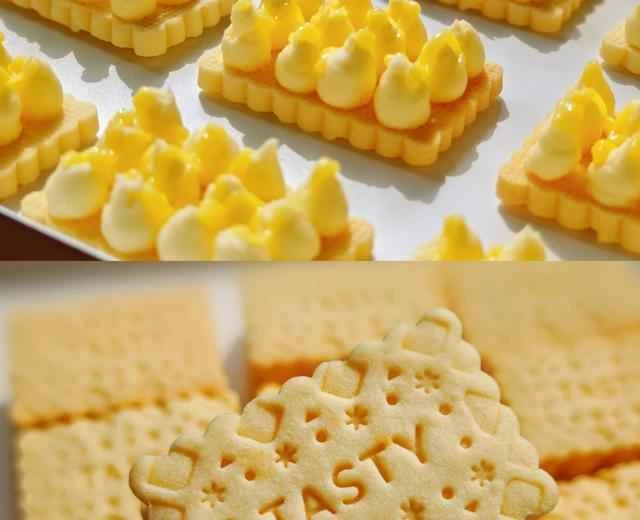 Lemon curd butter cookies 🔥 They're absolutely delicious frozen! Recipe shared.