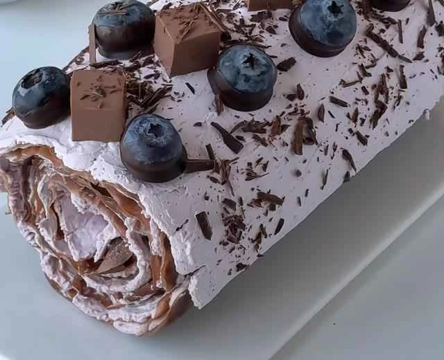Baking | Chocolate Blueberry Crepe Cake Recipe