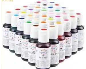 Baking recipes that often contain three types of food coloring