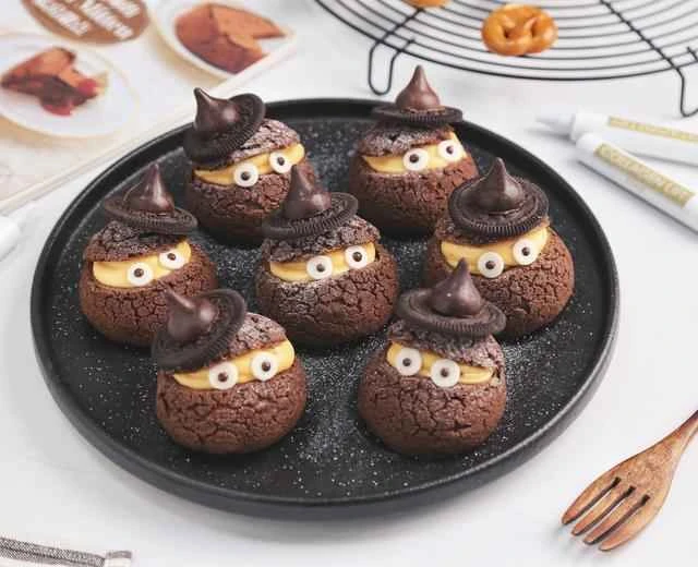 Halloween Cocoa Cheese Cream Puff Recipe