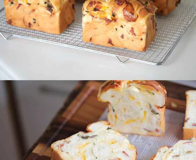 Recipe for Extra Spicy Scallion, Bacon, and Cheese Toast