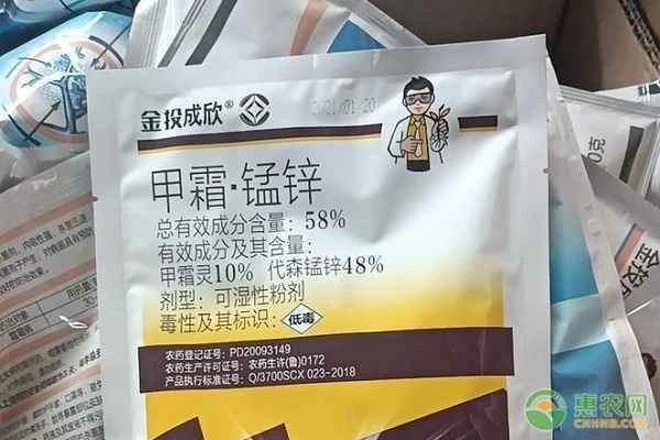 What diseases does metalaxyl-manganese zinc prevent and treat?